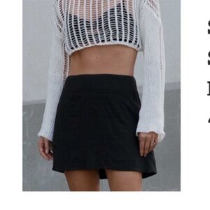 Princess Polly black Selby mini skirt